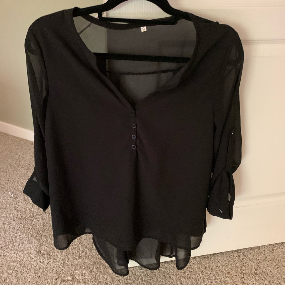 Black Long Sleeve Blouse